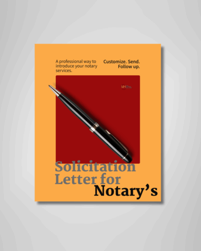 Solicitation Letter for Notary’s